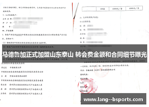 马德鲁加正式加盟山东泰山 转会费金额和合同细节曝光 马德鲁加正式加盟山东泰山 转会费金额和合同细节曝光